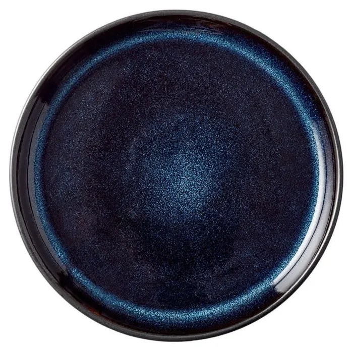 Piatto da dolce nero/blu in gres ø 17 cm Gastro Dark Blue/Black – Bitz