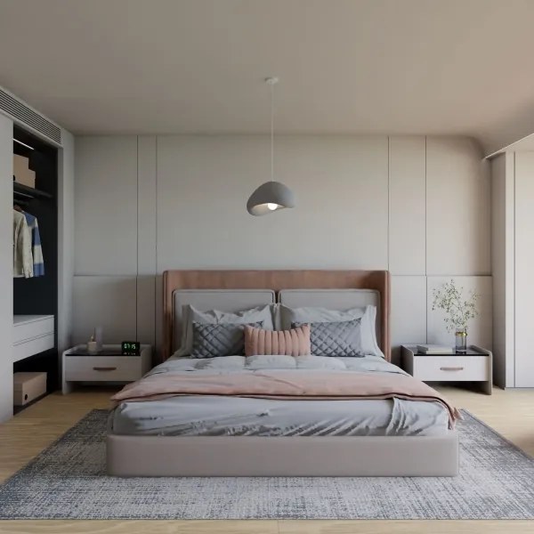 Brilagi - Lampada a sospensione a cavo WABI SABI 1xE27/40W/230V Ø 33 cm grigia