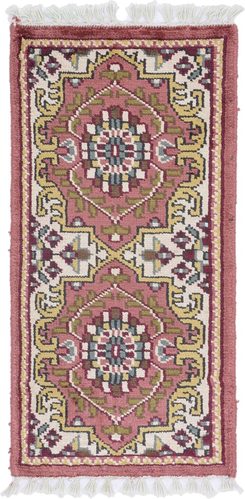 Agra Tappeto orientale 30x60 (Indian) Annodato A Mano
