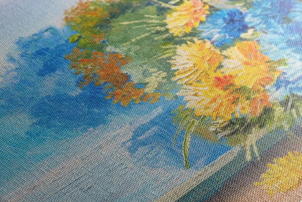 Quadro su tela – Bouquet primaverile alla finestra