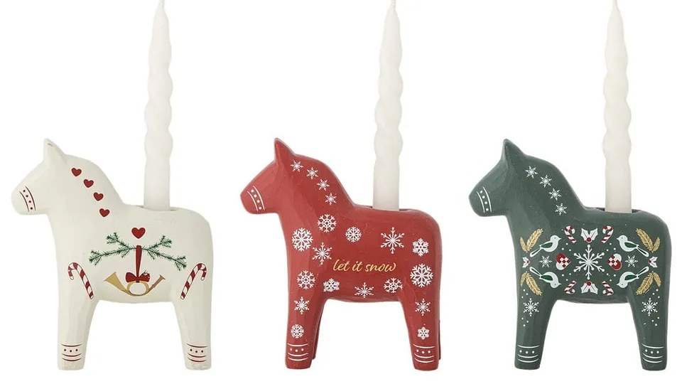 Portacandele in set in poliresina 3 pz Siffer – Bloomingville