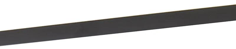 Plafoniera nera 80 cm inclusa LED con telecomando - LIV