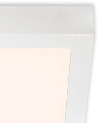 Briloner 7123-016 - Plafoniera a LED FIRE, 12W, 230V, 3000K, 17x17 cm, bianco