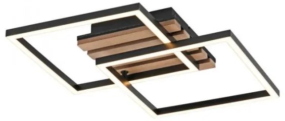 JUST LIGHT. 14053-79 - Plafoniera LED AKUSTIKA LED/15W/230V rovere/nero