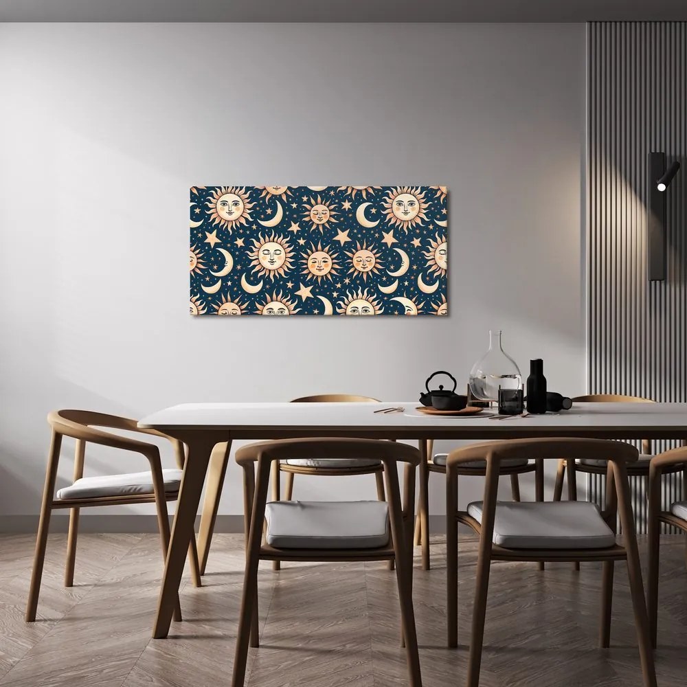 Quadro su tela – Sole e luna