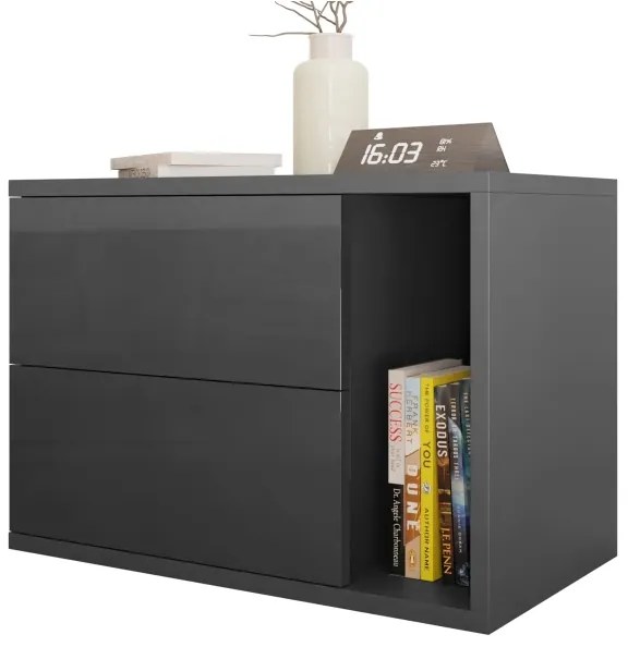 Comodino BECE 40x57 cm antracite