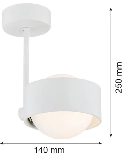 Argon 8058 - Lampadario su palo MASSIMO PLUS 1xG9/6W/230V bianco