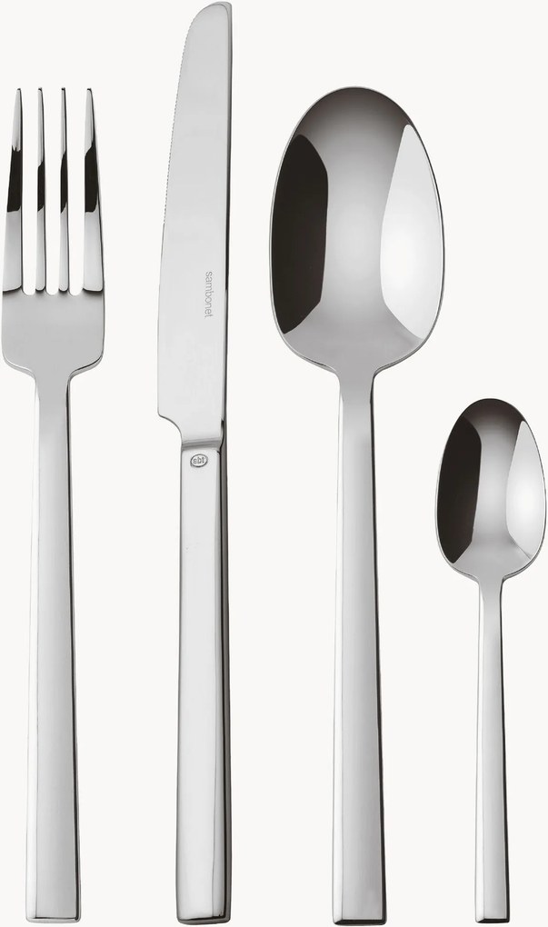Set di 24 posate lucide Neutra, 6 persone