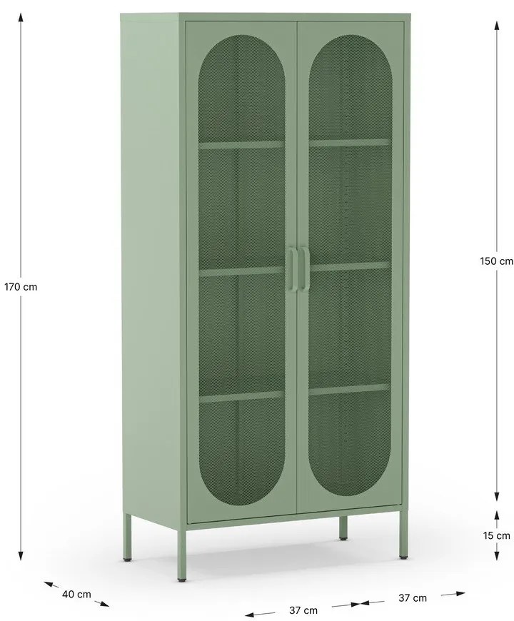 Mobile color menta 80x170 cm Diora - Marckeric