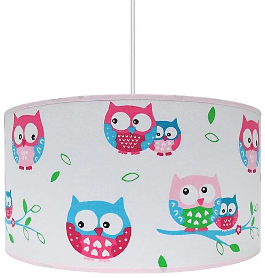 Lampadario per bambini GUFO 1xE27/60W/230V bianco