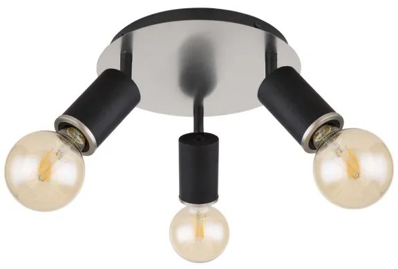 Globo 54032-3B - Luce Spot JOSEBA 3xE27/60W/230V legno nero