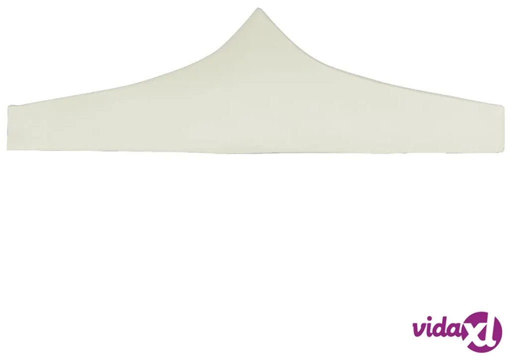 vidaXL Tetto per Tendone per Feste 3x3 m Crema