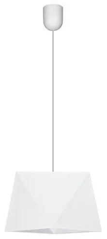 Lampadario a sospensione con filo DIAMENT 1xE27/60W/230V bianco