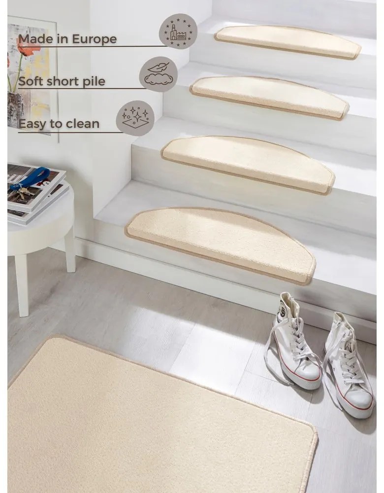 Set di 15 gradini per scale color crema, 23 x 65 cm Fancy - Hanse Home