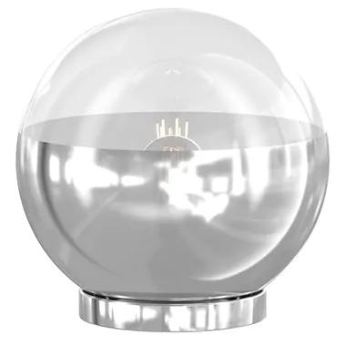 Lampada Contemporanea Target Metallo Cromo Vetro Cromo E Trasparente 1 Luce E14