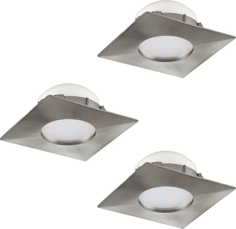 Eglo 95803 - Set di 3 faretti da incasso a LED PINEDA LED/6W/230V