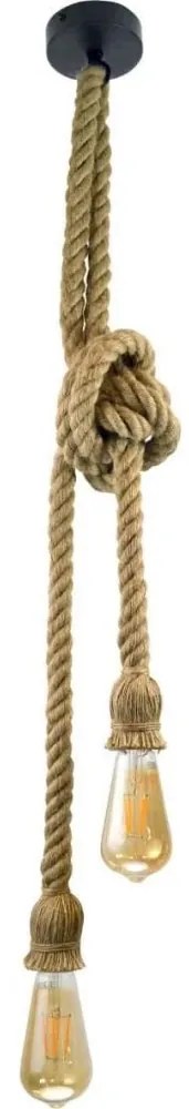 Lampadario LED a sospensione con filo ROPE 2xE27/10W/230V