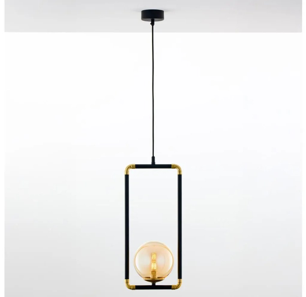 Jupiter 2024 - Lampadario a sospensione con filo ZAFRA 1xG9/10W/230V nero/oro/beige