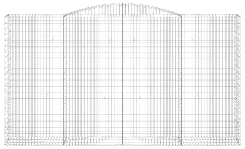 Cesti Gabbioni ad Arco 7 pz 400x50x220/240 cm Ferro Zincato