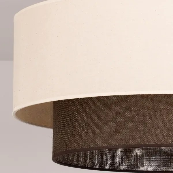 Brilagi - Plafoniera LED STILE BOHO 3xE27/15W/230V Ø 60 cm crema/marrone