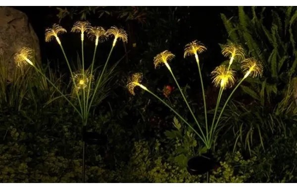 Lampada solare decorativa LED con sensore 6xLED/1,2V 3000K 77 cm 600 mAh IP44