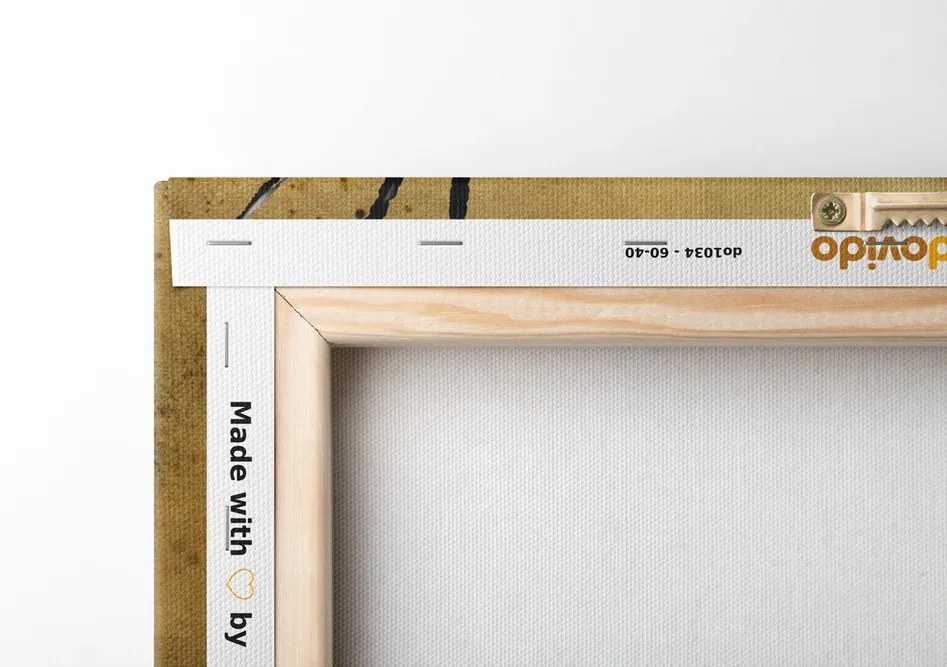 Quadro su tela – Papaveri rossi in stile etnico