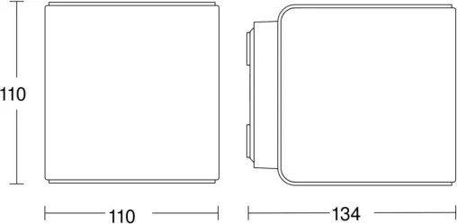Steinel 079277-LED Applique da esterno L840 C LED/9,1W/230V IP44 antracite