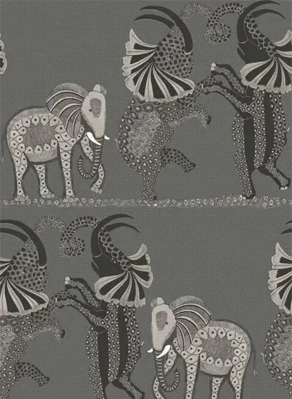 Tapete Safari Dance von Cole & Son - Black/ White