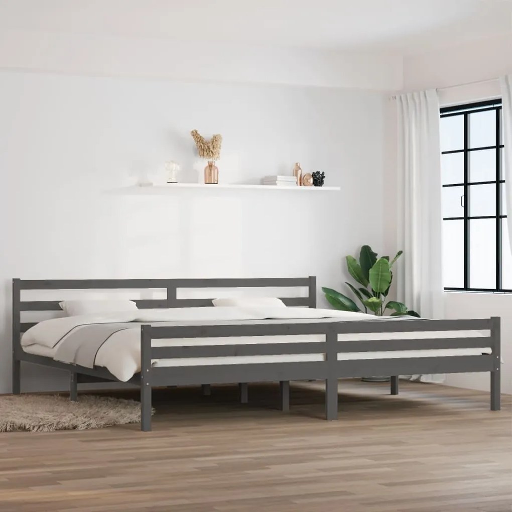 Giroletto Grigio İn Legno Massello 200x200 Cm /