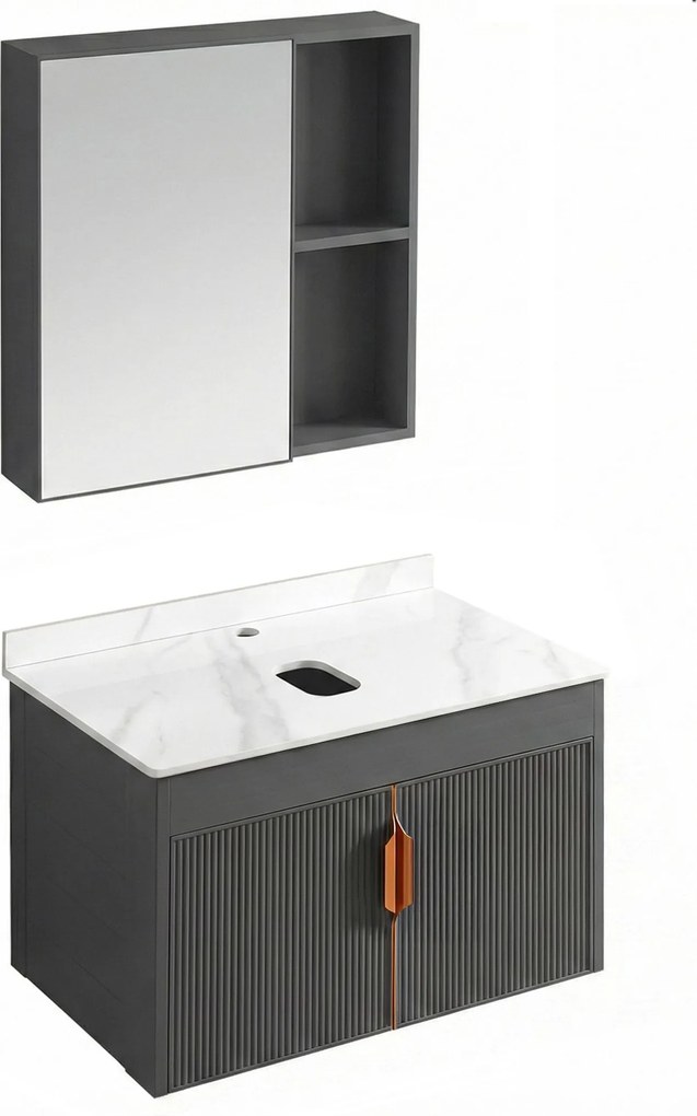 Set di mobili da bagno con top Modo 60cm Grey