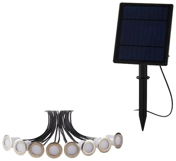 Immax NEO 07905L - Lampada solare LED RGB dimmerabile 8xLED/0,25W/5V IP65 Tuya