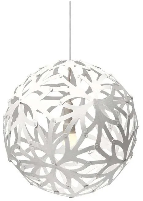 Floral Lampada a Sospensione Ø40 Bianco 2 Lati - David Trubridge