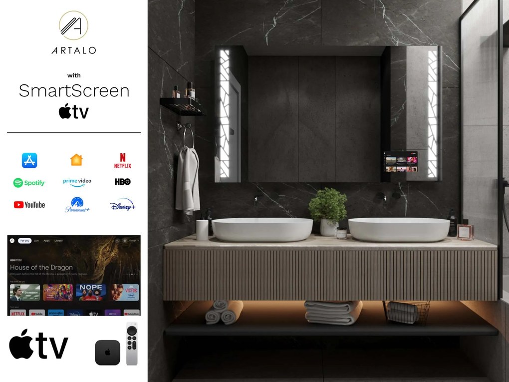Specchio con LED illuminazione M22 premium
