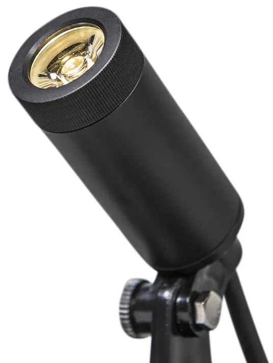 Set di 4 faretti da giardino neri con LED IP68 - Garly