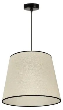 Duolla - Lampadario a sospensione con filo YUTE 1xE27/15W/230V diametro 38 cm grigio/nero