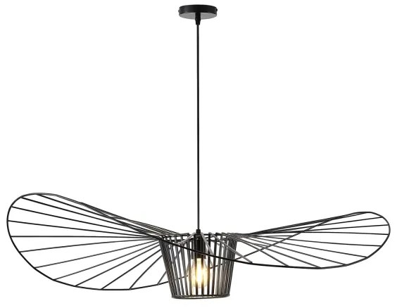 Lampadario a sospensione con filo OGGI 1xE27/40W/230V nero