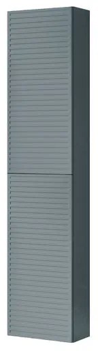 Colonna per mobile bagno Pixel Stripes 2 ante P 27 x L 30 x H 160 cm laccato opaco indaco