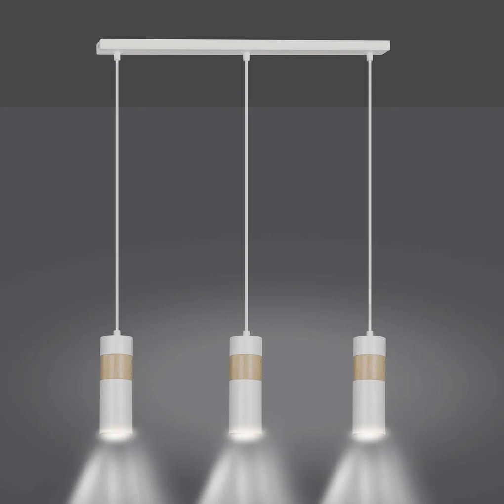 Lampadario a sospensione AKARI 3 WHITE
