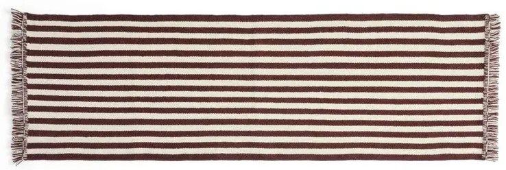 Stripes and Stripes Wool Rug 200x60 Cream - HAY