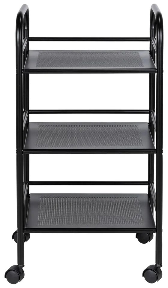 Scaffale mobile in metallo nero 41x75 cm - Wenko