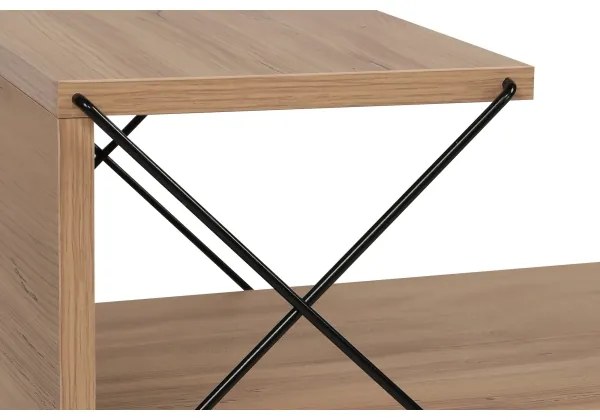 Comodino CROSS 55x50 cm marrone