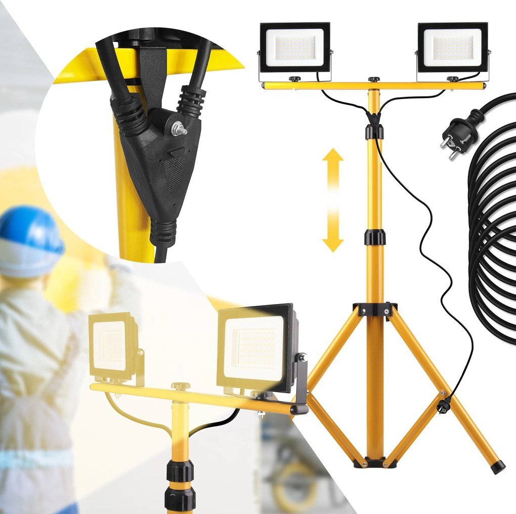 Alogeno LED su treppiede 2x30W RSL001-30N