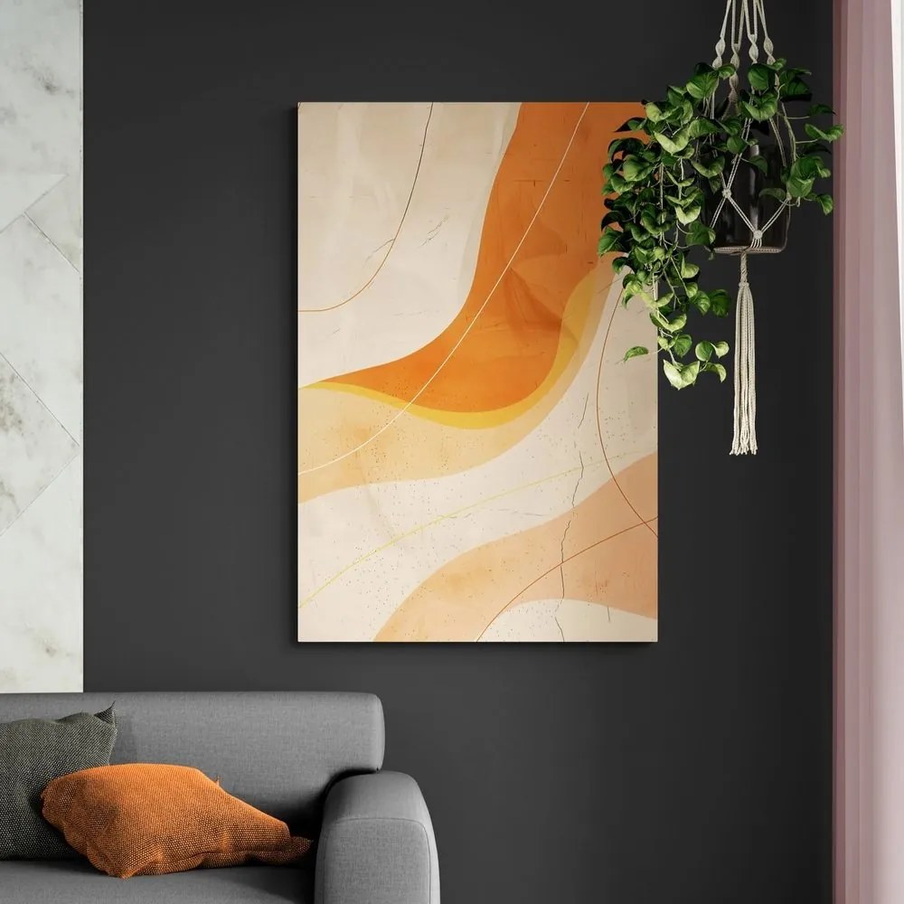 Quadro su tela – Linee artistiche Peach Fuzz