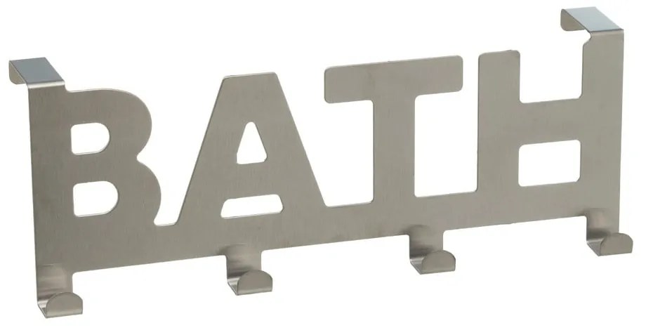 Appendiabiti in metallo argento opaco 32 cm Bath - Casa Selección