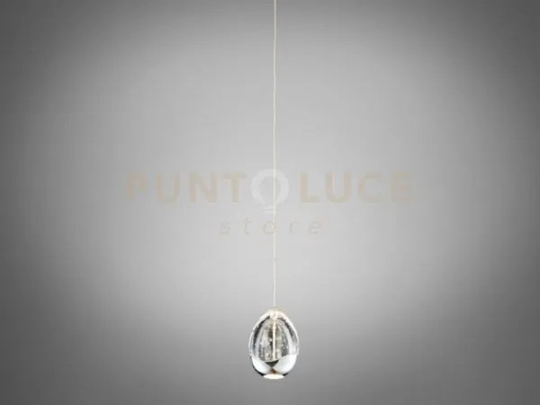Pendente golden egg, led 4,8w, 680lm 3000k, cromo, dia.12 h4m senza...