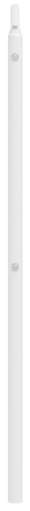 Testiera in metallo bianco 140 cm