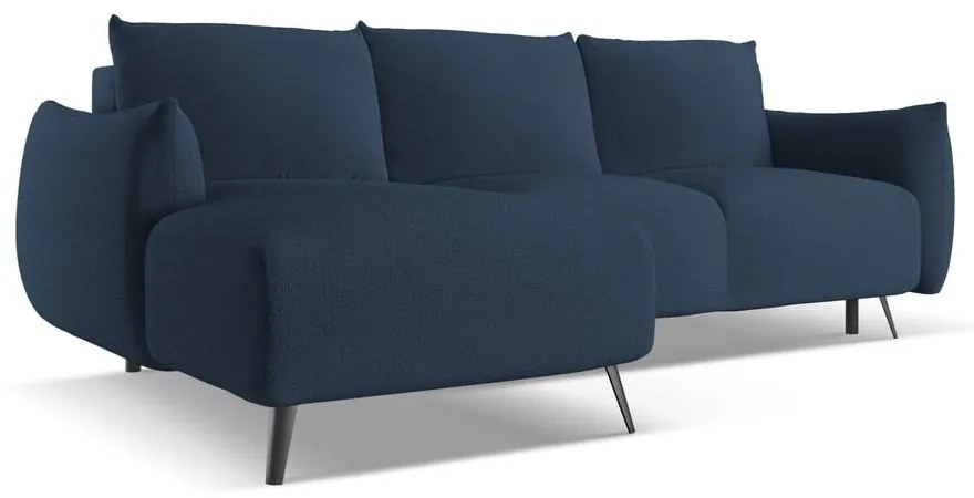 Divano angolare blu (con penisola a sinistra) Malie – Makamii