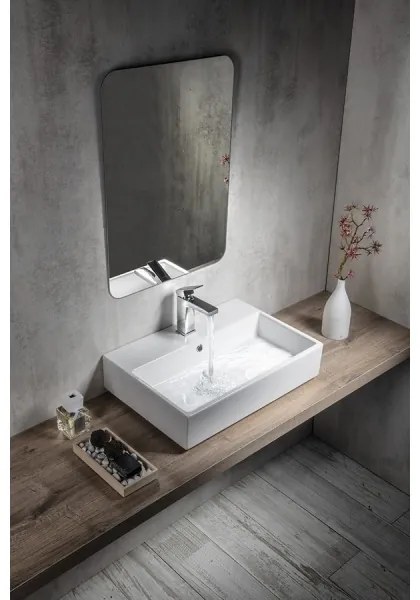 Isvea - Lavabo da appoggio PURITY 60x42 cm ceramica/bianco
