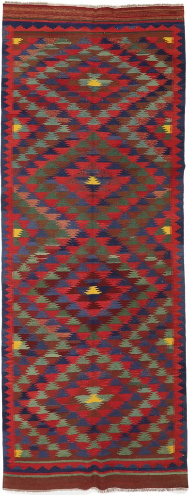 Kilim Tappeto persiano 390 x 140 (Iran) Tessuto A Mano