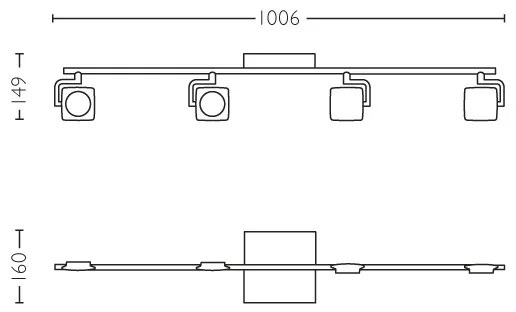 Philips 53194/48/P0 - Luce Spot a LED MILLENNIUM 4xLED/4,5W/230V